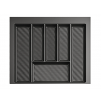 Лоток кухонний REJS 600 мм для столових приладів 490мм*550мм*55мм Графіт (714992)