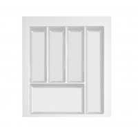 Лоток кухонний REJS 450 мм для столових приладів 490мм*400мм*55мм білий матовий (714987)