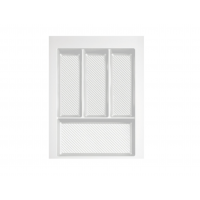 Лоток кухонний REJS 400 мм для столових приладів 490мм*350мм*55мм білий матовий (714985)