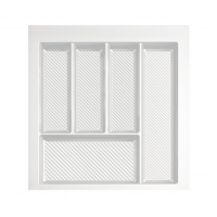 Лоток кухонний REJS 500 мм для столових приладів 490мм*450мм*55мм білий матовий (714989)