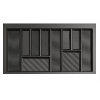 Лоток кухонний REJS 900 мм для столових приладів 490мм*850мм*55мм Графіт (714998)