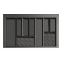 Лоток кухонний REJS 800 мм для столових приладів 490мм*750мм*55мм Графіт (714996)