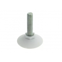 Меблева ніжка Sigma регульована з різбленням М10, Біла (714668)