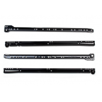 Напрямні роликові Sigma L=450мм (комплект) Чорні металеві часткового висування (714907)