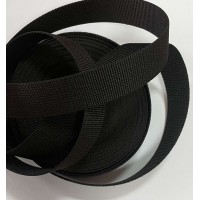 Стрічка ремінна Стропа Sigma 25мм 100% поліамід чорна (50 метрів) (714855)