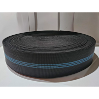 ПАС гумовий Sigma меблевий 80мм еластичність 20% Чорний (1 метр) (714815)