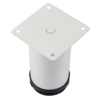 Меблева ніжка регульована Sigma D=50мм H=100мм білий матовий (714456)