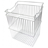 Кошик для білизни Starax ширина модуля 450 мм з навішуванням в тумбу 380x290x500 мм хром (714536)