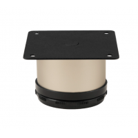 Меблева ніжка регульована Sigma D=50мм H=50мм матовий алюміній (714849)