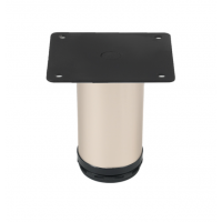 Меблева ніжка регульована Sigma D=50мм H=100мм матовий алюміній (714850)