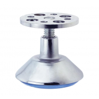 Меблева ніжка Sigma регульована H=40мм D=60мм, хром (714595)