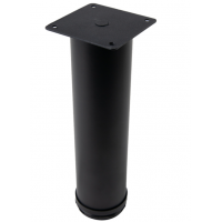 Меблева ніжка регульована Sigma D=50мм H=200мм чорний (714390)