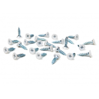 Саморіз MÜLLER 4х20 мм оцинковані білі меблеві (500 шт) (714637)