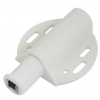 Відштовхувач одинарний Sigma для меблевих фасадів на магніті демпфер відстріл накладний білий (714371)