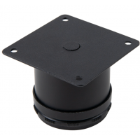 Меблева ніжка регульована Sigma D=50мм H=50мм чорний (714388)